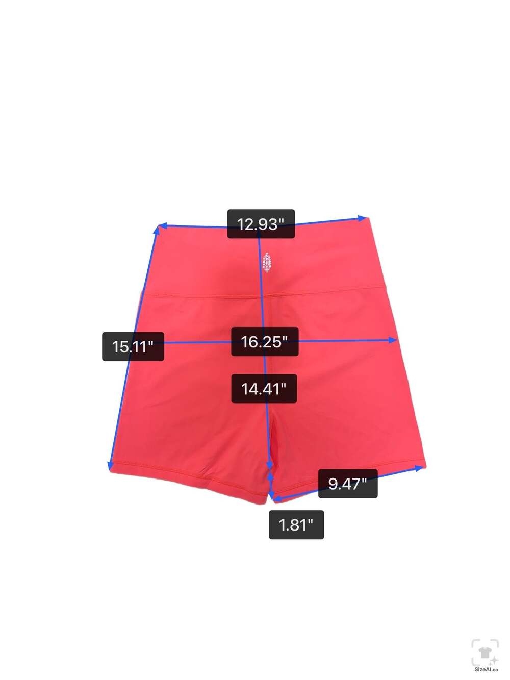 Free People Movement High Rise Shorts Neon Coral Size L - Picture 7 of 7
